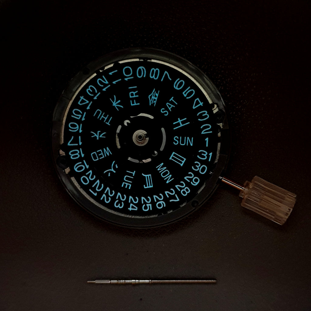 NH36 lume, Lumed Seiko Movement, Lumed NH36, NH36 with Lume