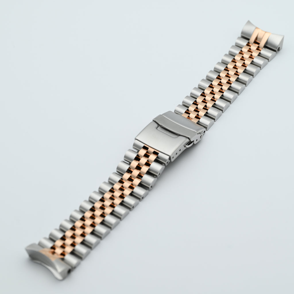 SKX/SRPD Watch Bracelet: Jubilee Two-Tone Rose Gold