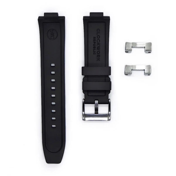 STR001 Clockwork Republic End Link Rubber Strap For SKX007