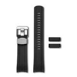 Crafter Blue Curved End Rubber Strap for SKX (CB10)