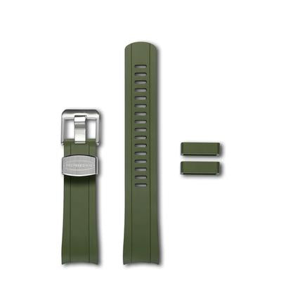 Crafter Blue Curved End Rubber Strap for SKX (CB10)