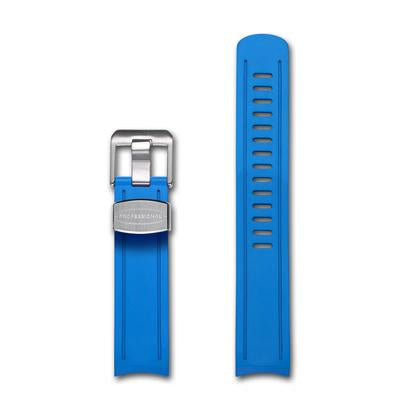 Crafter Blue Curved End Rubber Strap for Sumo CB02 Mod Mode Watches