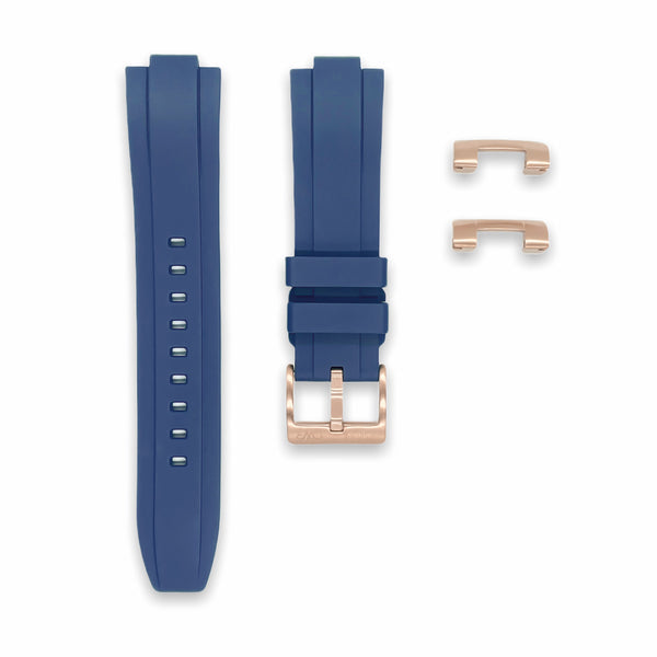 STR001 Clockwork Republic Rose Gold End Link Rubber Strap For SKX007
